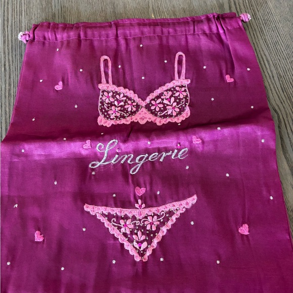 Other - Elegant Pink Lingerie Travel Pouch.